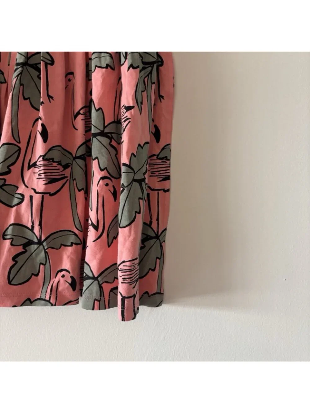 Tea Collection Flamingo Print Short Sleeve Dress Girl Sz 7 Tropical Play Zoo NWT